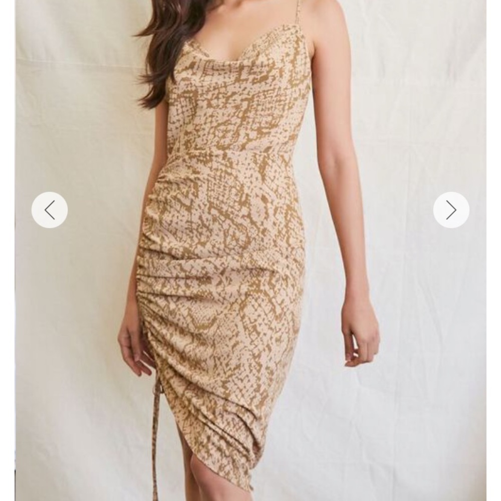 Snakeskin Print Cami Dress